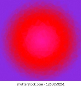 Abstract polygon background with red, purple and pink colors. Pattern composed of triangles.