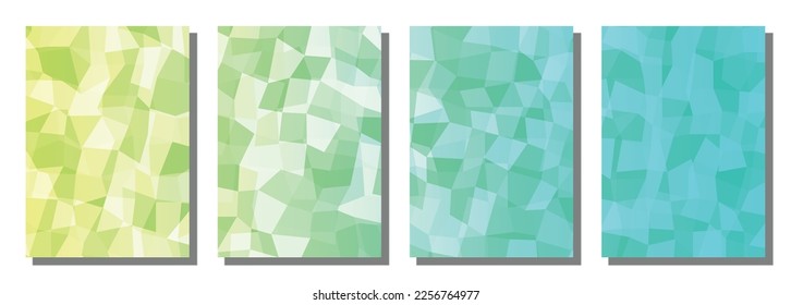 Abstract polygon background. Set background. Vector illustration.