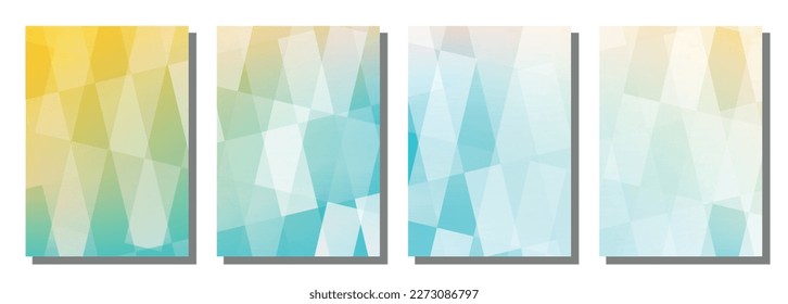 Abstract polygon background. Set background. Vector illustration background. 