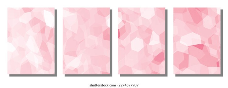 Abstract polygon background. Set background. Vector illustration background. 