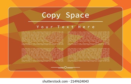 abstract polygon background template for banner, flyer, poster, or landing page