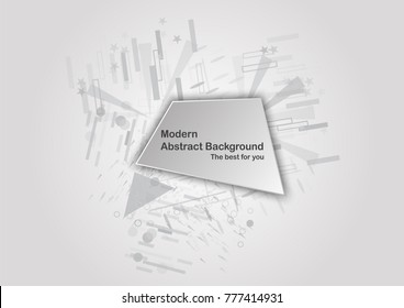 Abstract polygon background. Template for business presentation with text space. Vector design.
