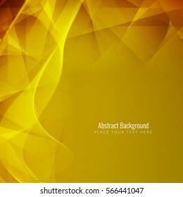 Abstract polygon background with wave