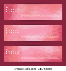 abstract polygon banner
