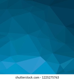 Abstract polygon blue background. Pattern composed of triangles.