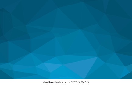 Abstract polygon blue background. Pattern composed of triangles.