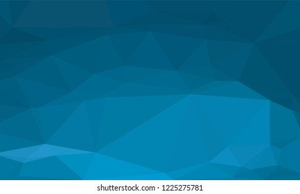 Abstract polygon blue background. Pattern composed of triangles.