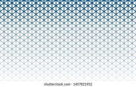 Abstract polygon blue and white graphic triangle pattern. Vector graphic background.