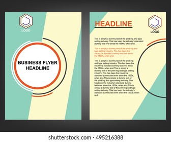 Abstract Polygon Brochure Flyer design vector template in A4 size
