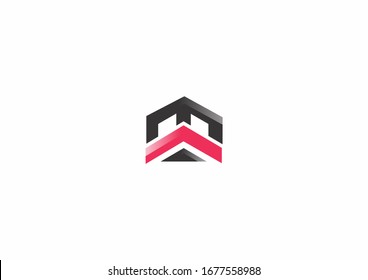 Abstract polygon color logo design template. Universal vector icon