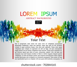 abstract polygon colorful background flyer design