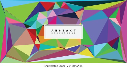 Abstract polygon colorful shapes background design vector