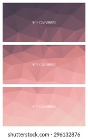 Abstract Polygon Compliment Slip Backgrounds