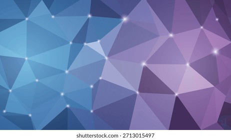 Fondo geométrico Abstractas del polígono, diseño bajo del Vector polivinílico púrpura azul