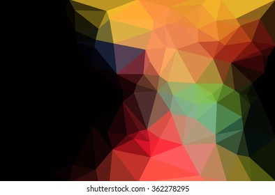 Abstract polygon geometric background. Vector and illustration