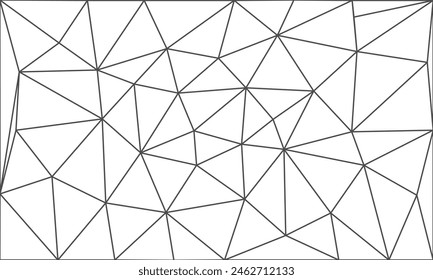 Abstract polygon geometric structure line on white background. Mosaic pattern concept. Modern diamond texture