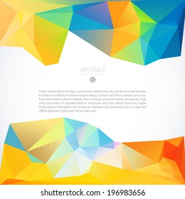 abstract polygon geometrical multicolored scene colourful abstraction background scene multicolored numeric modern site partnership fancy beauty concept banner drip future magazine creation collage de