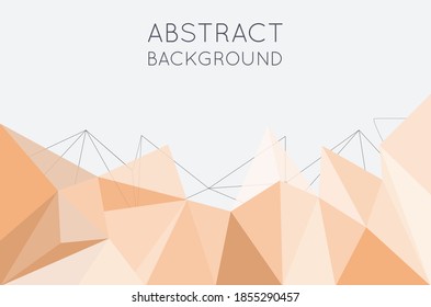 Abstract polygon gray and yellow colors. Graphic gray backdrop and background. triangle smooth tone and minimal. line triangle to backdrop. design by esp10.