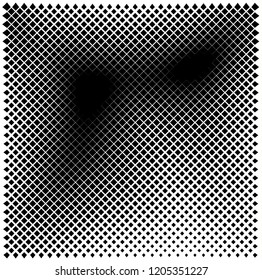 abstract polygon halftone gradient black on white background