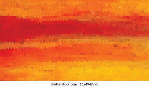 Abstract Polygon Lava Orange Background Vector 