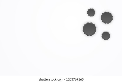 Abstract polygon like 3D star shape knot pattern background. Geometric shape and creative graphic design concept. Hexagon background template for presentation theme with copy space vector illustration