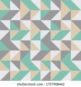Polígono abstracto de líneas con fondo de color verde y gris, vector