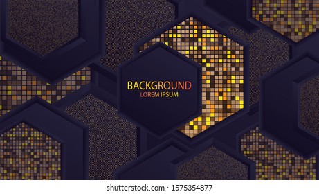 Abstract Polygon Luxury Background for wallpaper and web background