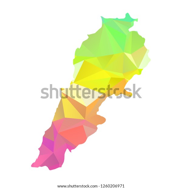 Abstract Polygon Map Vector Illustration Low 库存矢量图（免版税）1260206971 ...