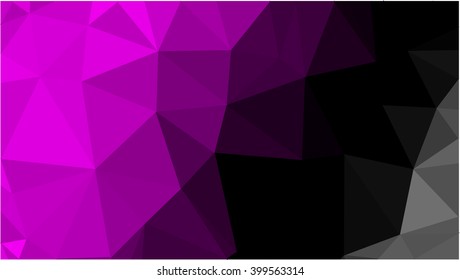 Abstract polygon pink black background