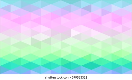 Abstract polygon rainbow pastel background (diamond style)