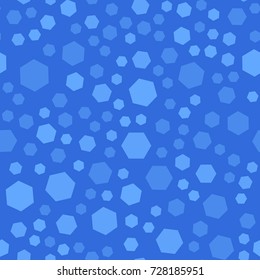Abstract polygon seamles pattern, dark blue color, vector graphic