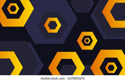 abstract polygon shape pattern banner design
