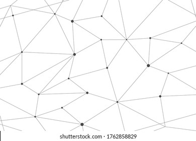 abstract polygon style  lines with dots background