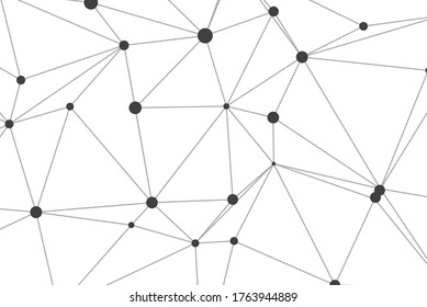 líneas de estilo de polígono abstracto con fondo de puntos