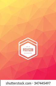 An abstract polygon style vector background