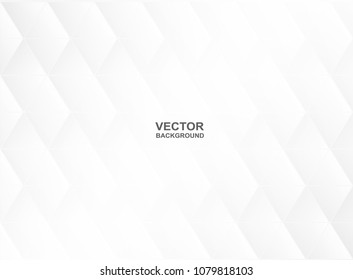 Abstract. polygon triangle paper white Background ,light and shadow ,Vector 