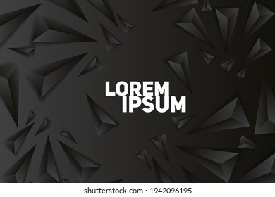 Abstract Polygon Vector Background. Polygonal Geometric Triangles with orange and black colors. vector abstract gradient illustrations, backgrounds for the cover of magazines, Banner, Poster.