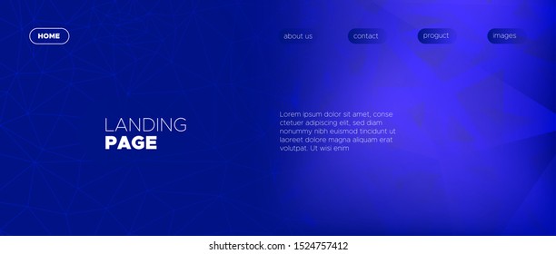 Abstract Polygon Wallpaper. Dark Geometric Shapes. Graphic Minimal Concept. Futuristic Landing Page. Blue Polygon Background. Vibrant Creative Geometry. Minimal Design. 3d Abstract Polygonal Banner.