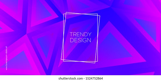Abstract Polygon Wallpaper. Digital Triangular Pattern. Geometric Shapes. Music Technology Vector Presentation. Modern Polygon Background. Triangles Poster. Color Presentation. Geometric Banner.