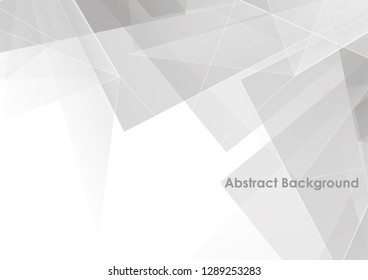 Abstract polygon white and gray color modern background design. Illustration vector design