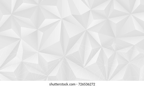 Abstract Polygona Gradient White and Gray Vector Backgrounds
