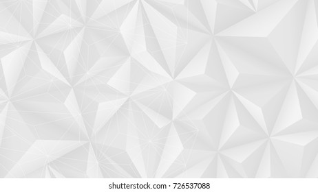 Abstract Polygona Gradient White and Gray Vector Backgrounds