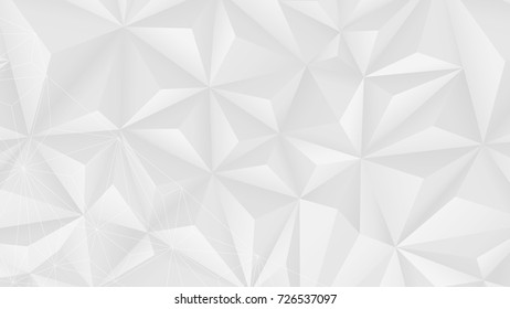 Abstract Polygona Gradient White and Gray Vector Backgrounds