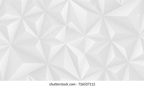 Abstract Polygona Gradient White and Gray Vector Backgrounds