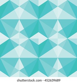 Abstract polygonal aqua background