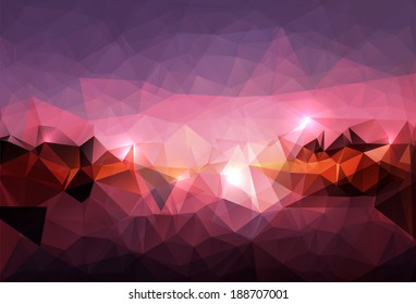 Abstract polygonal background