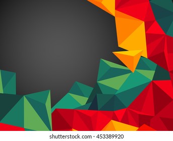 Abstract polygonal background