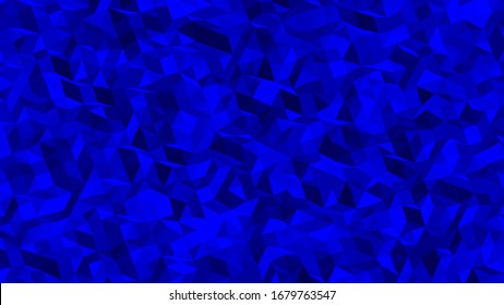 Abstrakter polygonaler Hintergrund, Blaue geometrische Vektorillustration