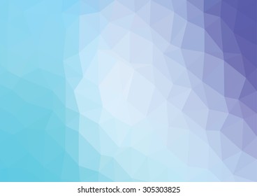abstract polygonal background in blue tones 