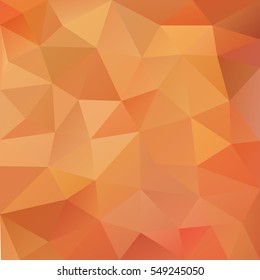 Abstract polygonal background in bright orange colors